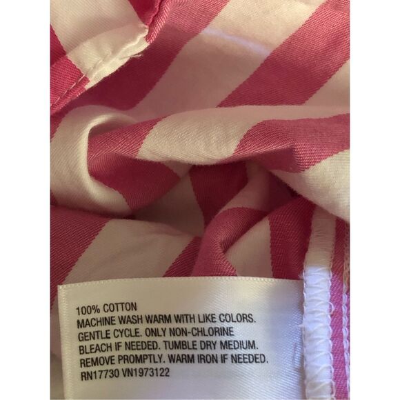 "A New Day" Pink/White Candy Striped Shirt/Dress SZ M - Picture 12 of 12